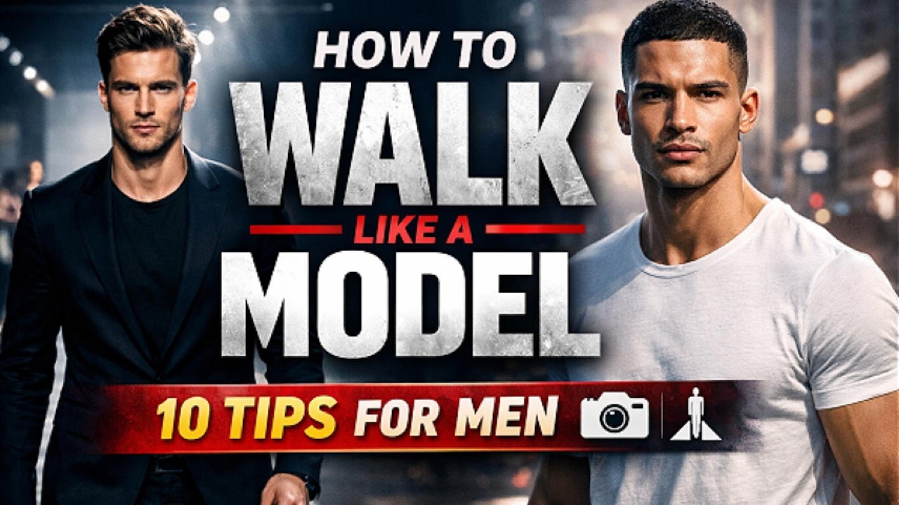 How to Walk Like a Male Model | 10 Powerful Walking Tips for Men #MaleModel#HowToWalk#MensStyle
