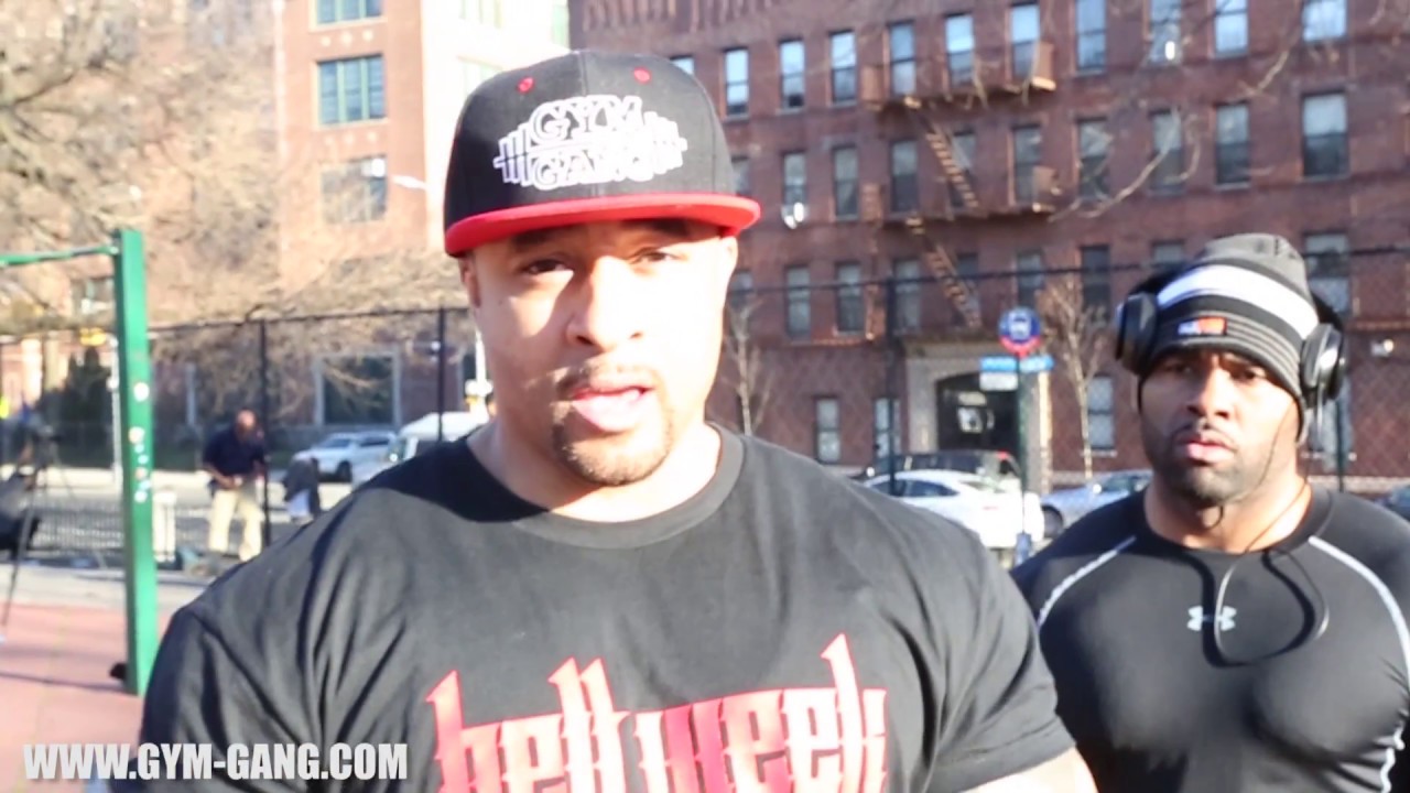 GYM GANG RED CHILD BREAKS BREAD AT LINCOLN TERRACE PARK (BROOKLYN NEW YORK)