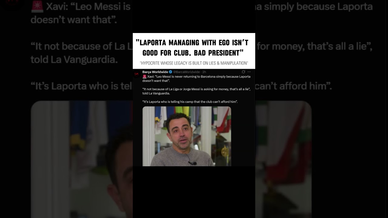 Lieporta is a hypocritical fraud! #barcelona #barcafans #laporta #xavi #viscabarca #viral #trending