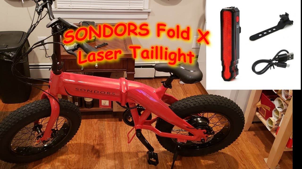 Lasr Beam Taillight on SONDORS Fold X