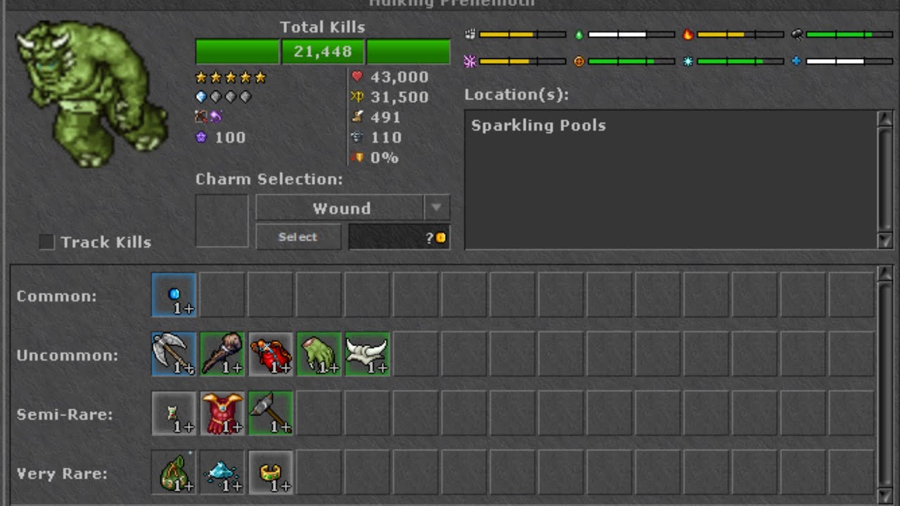 Tibia Aquele OT Hunt Hulking Prehemoth