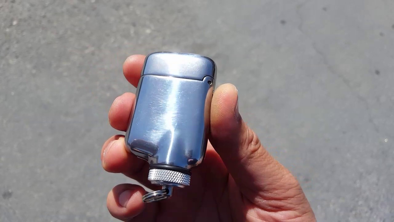 Windmill JP Windproof Butane Lighter Shiny Aluminum