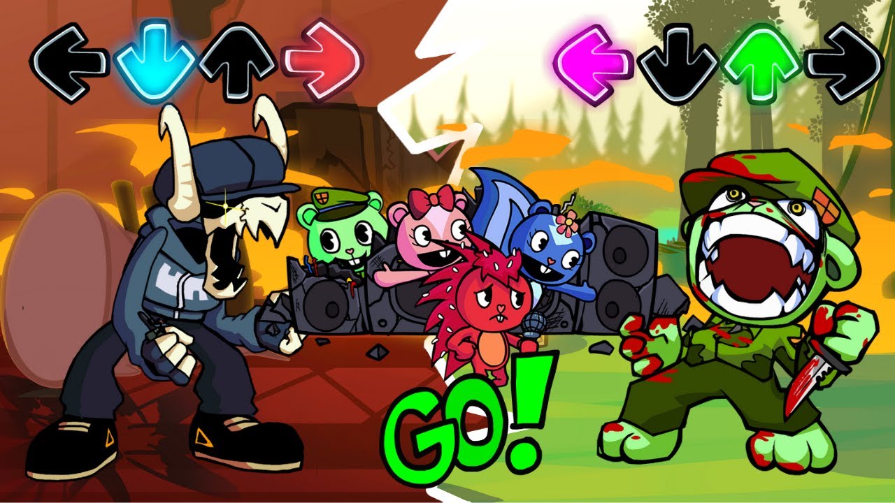 Friday Night Funkin' - Tabi destroys Flippy's House (Tabi vs Flippy) [Genocide + Slaughter]