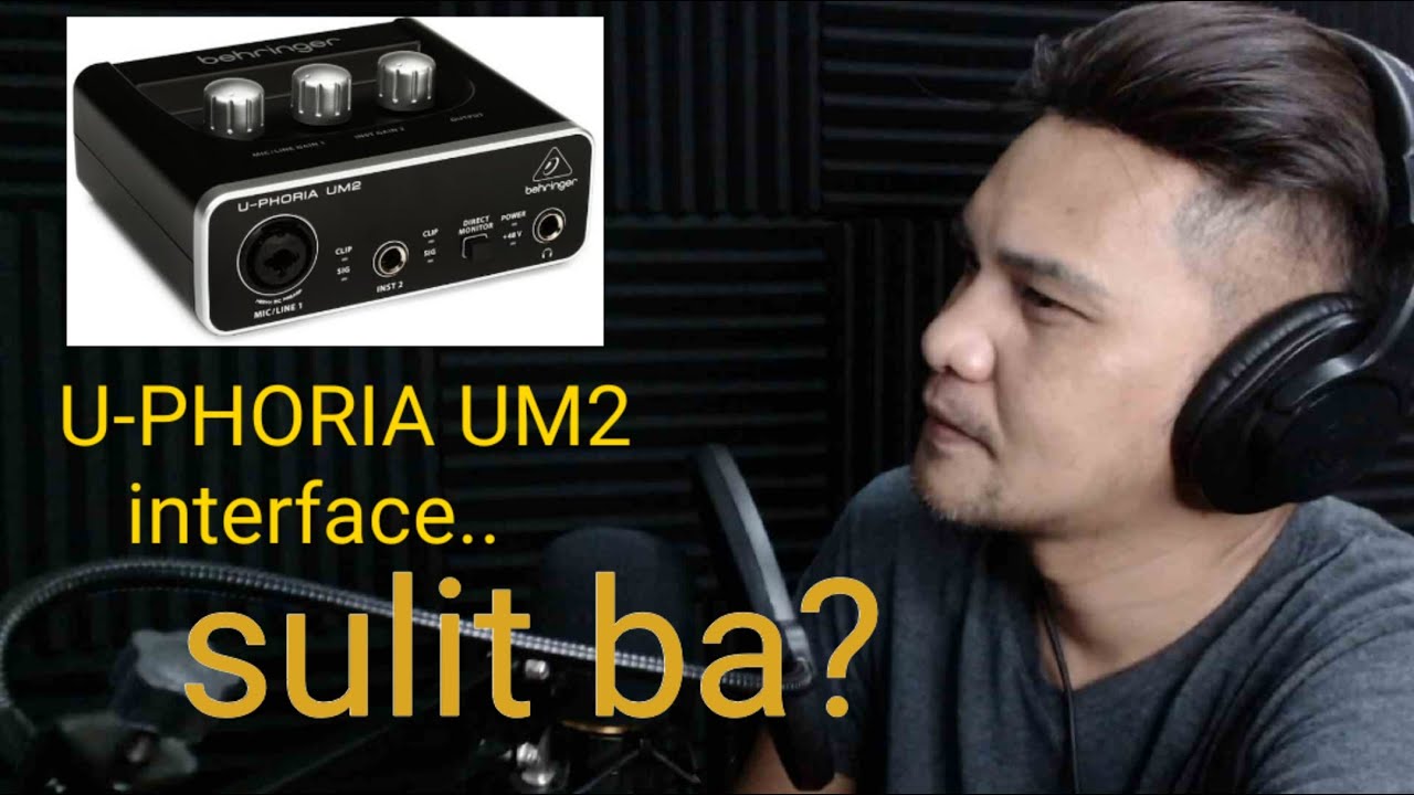 Behringer U-phoria UM2 Audio Interface review and demo part1/2