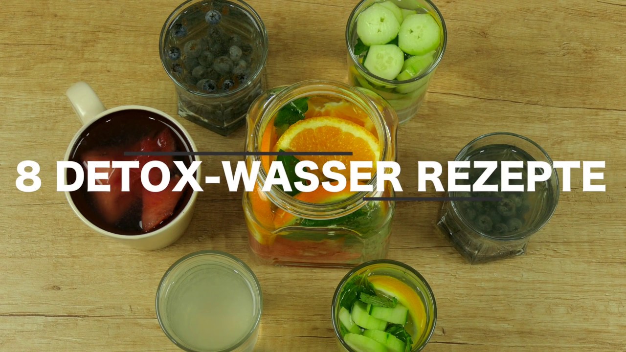 8 der besten Detox Wasser Rezepte zum Abnehmen und Entgiften!