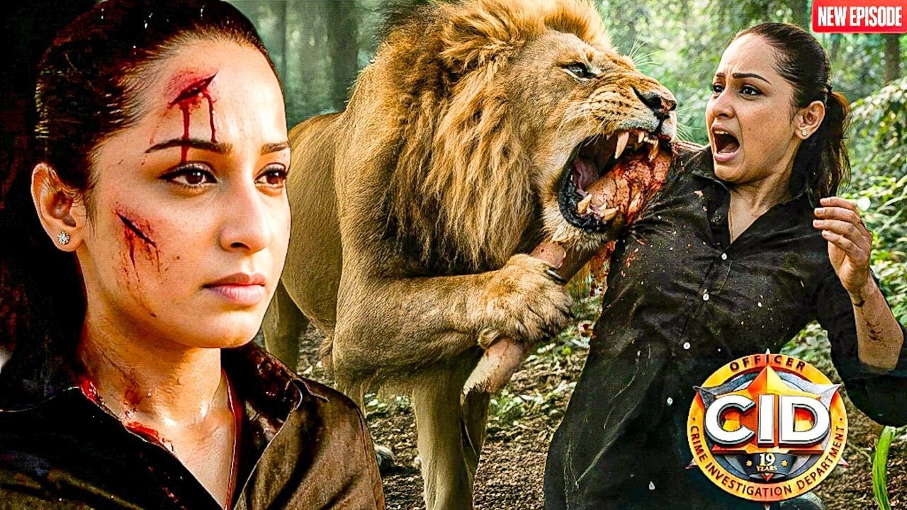जंगल मे शेर ने किया Purvi पर जानलेवा हमला || CID  || Latest  Episode ||