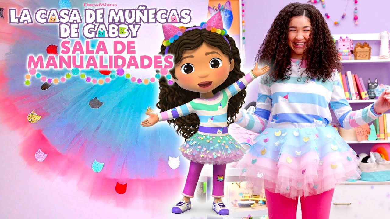 Una falda que ✨BRILLA✨ Hagan su propio tutú para el cumpleaños de Gabby. | SALA DE MANUALIDADES