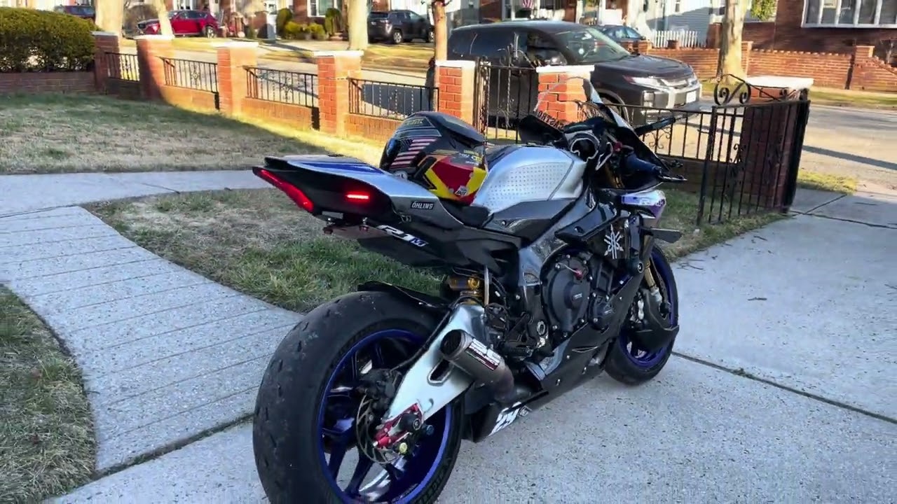 Yamaha R1M Custom LED ￼and JL design signal lights, ￼￼