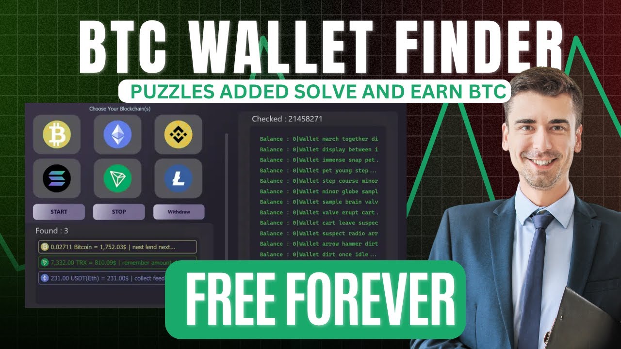 Приложение Insane BTC Wallet Finder | Лучший сканер ключей BTC | Полное сканирование, режим голов...