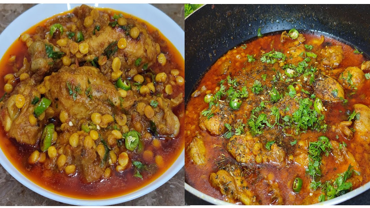 Chicken Chana Daal Recipe | Chicken Aur Chana Daal Ka Saalan Recipe By Bushra ka kitchen 2020