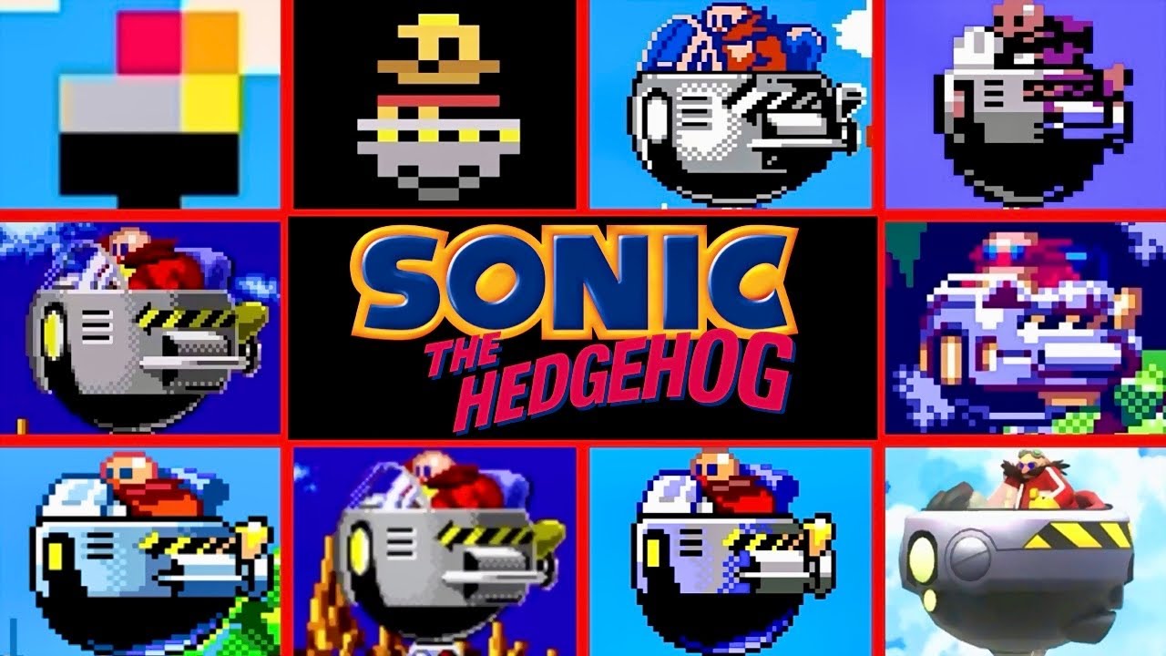 Evolution of Dr. Robotnik in Sonic The Hedgehog - Official, Fangames & Bootlegs - 4K