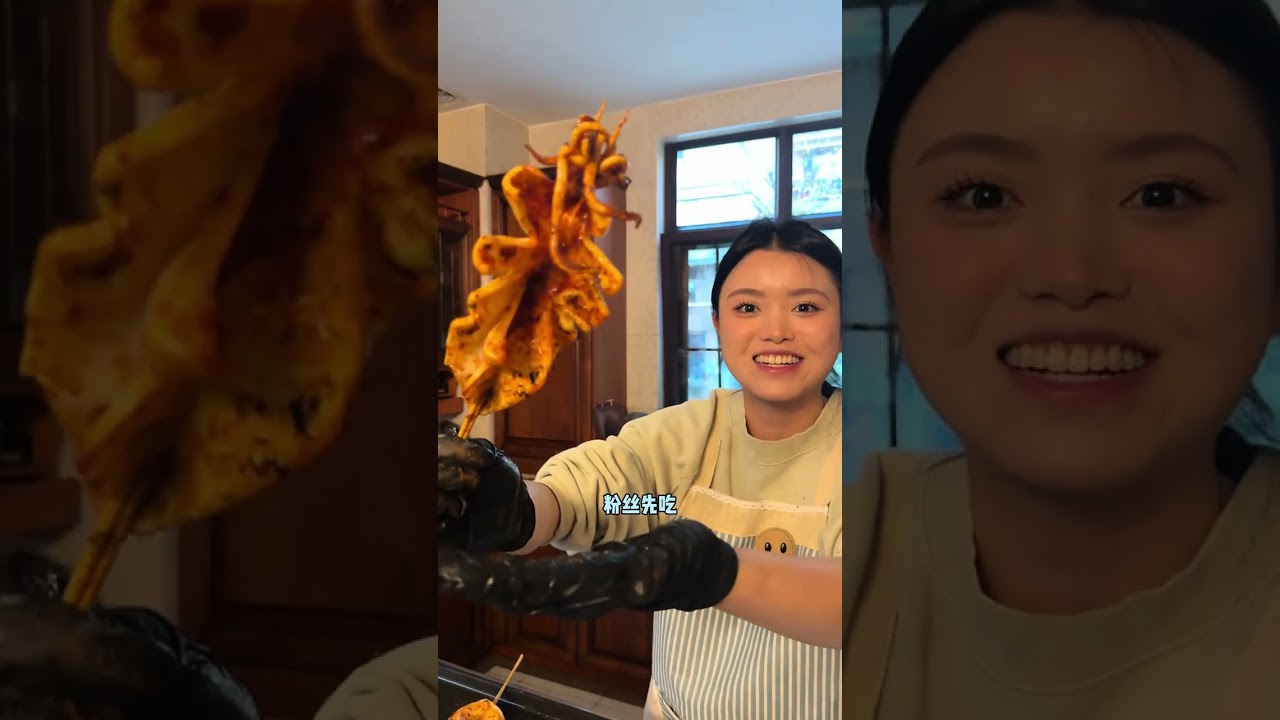 Here comes the fresh grilled squid #Set up a stall#Grilled squid#Squid#Douyin food creator