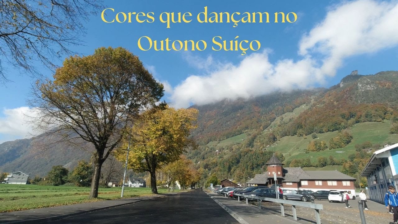 Cores que dançam no Outono Suíço
