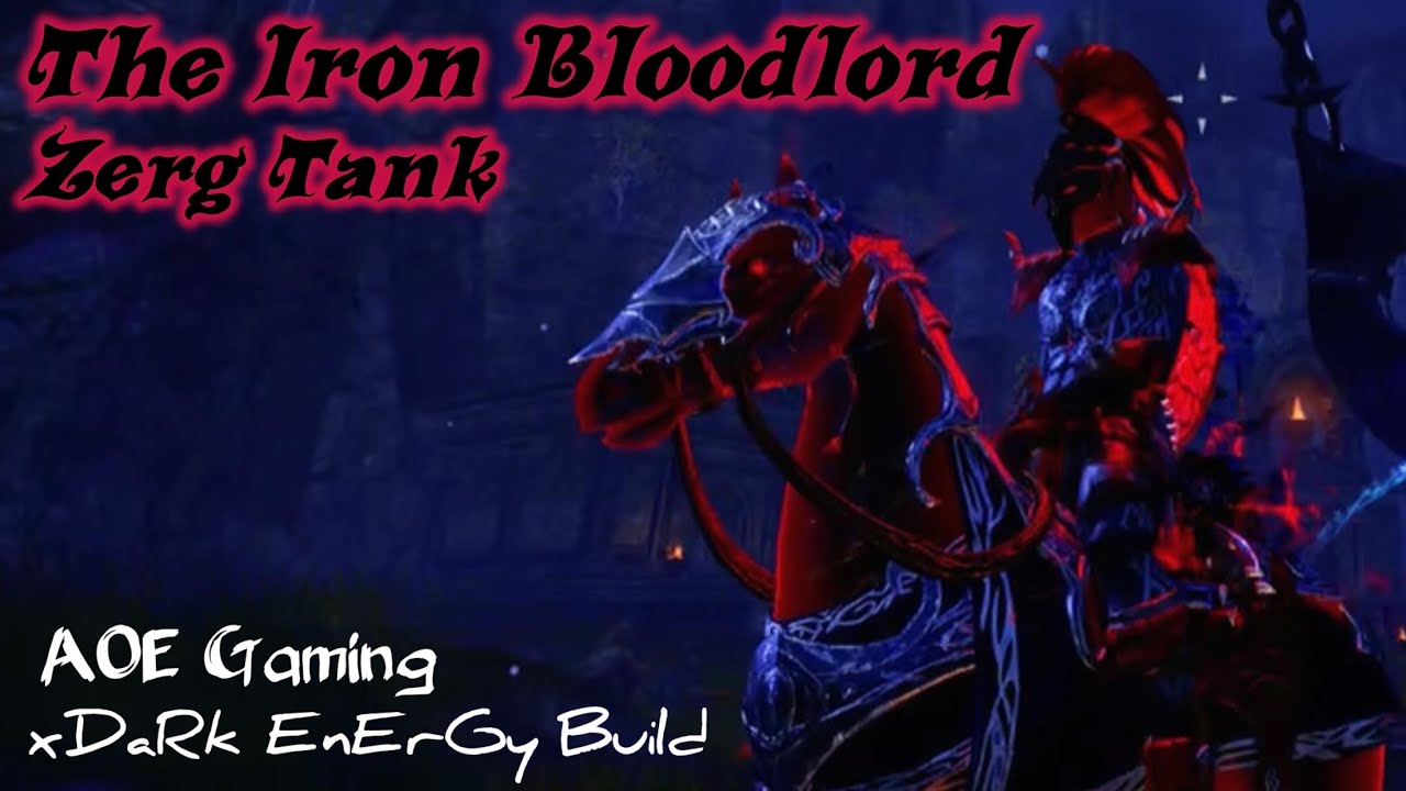 ESO- The Iron Bloodlord PVP Zerg Tank (Knight of Hindrance Tank FIX) - Area of Effect