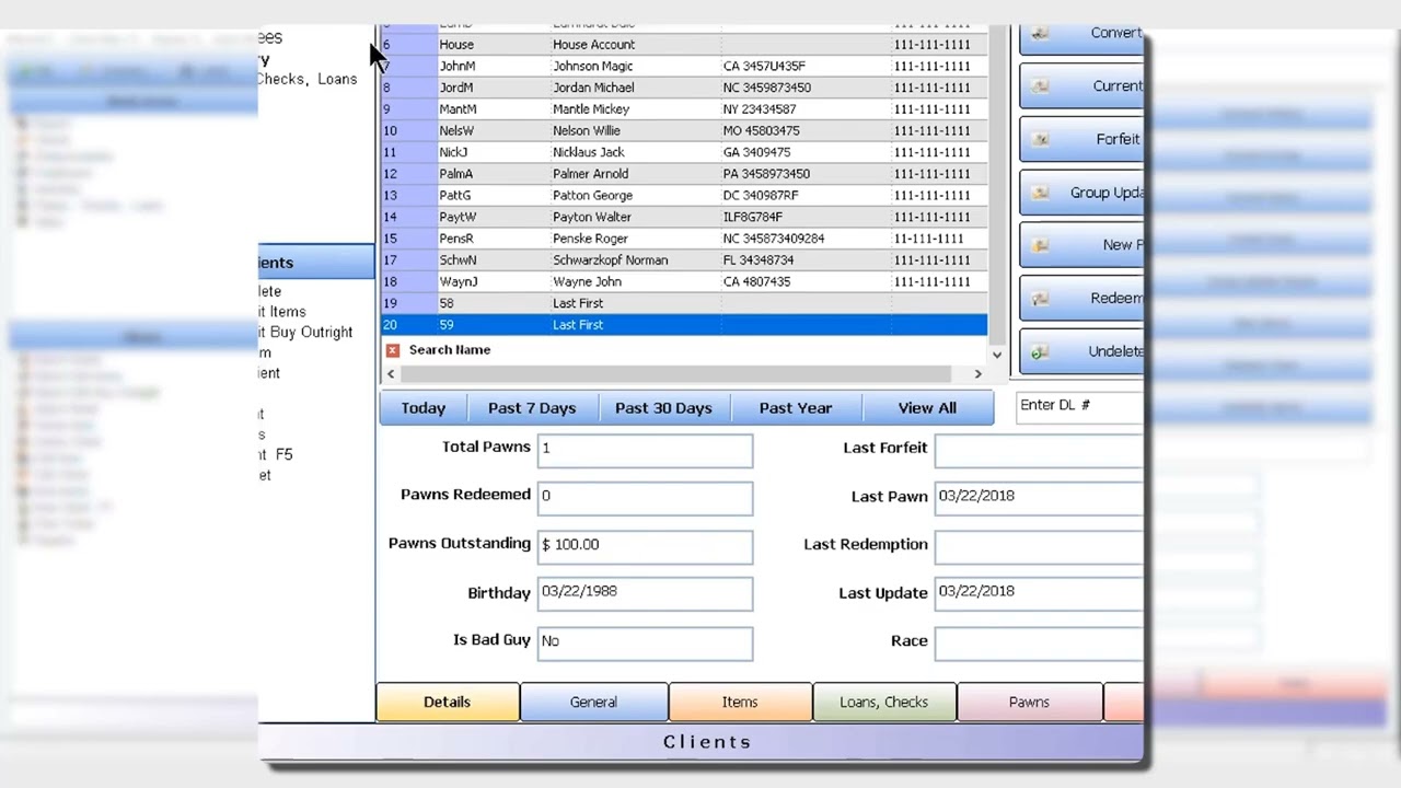 Design Layout of Pawnbroker Pawn Shop Software