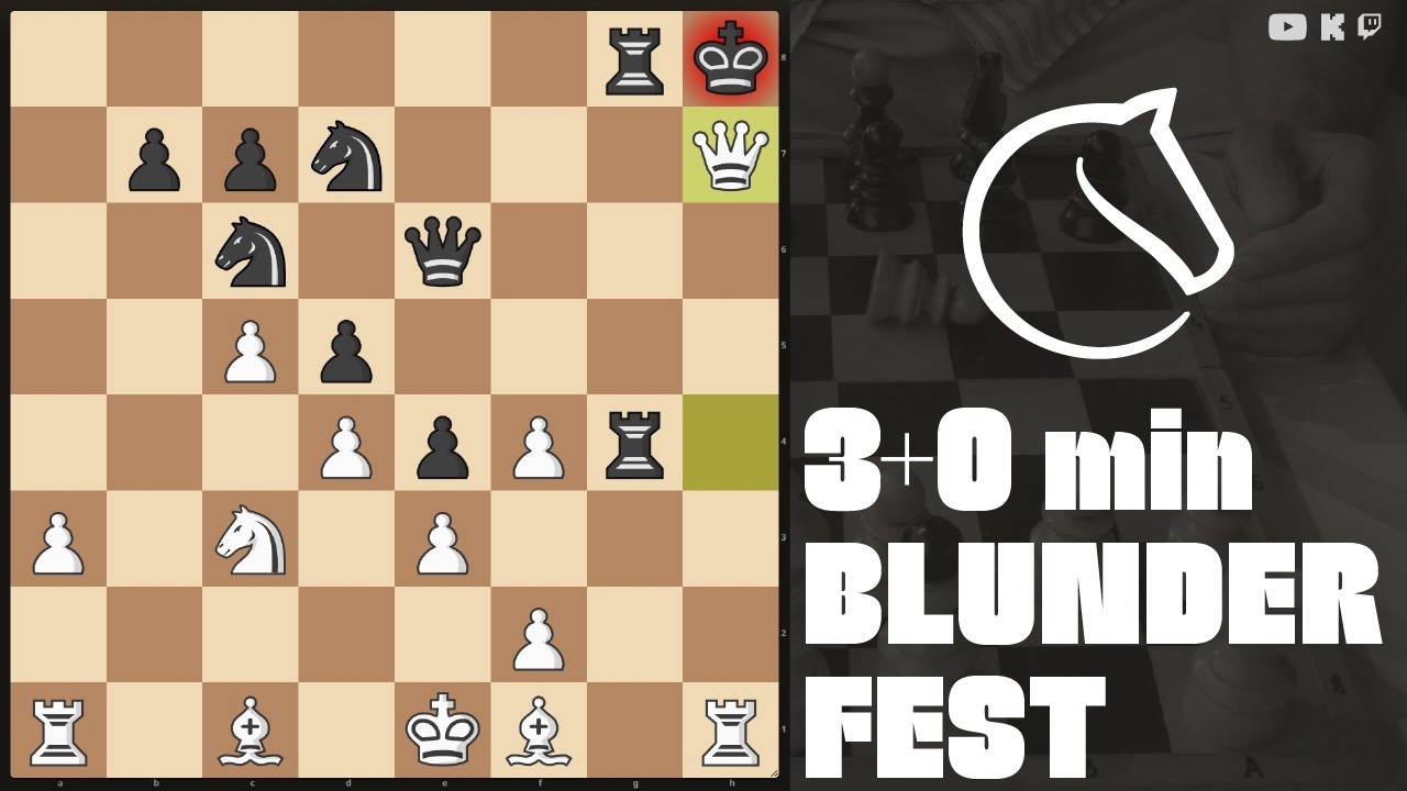 3-Minute Blitz Chess | Blunder Fest ♟️