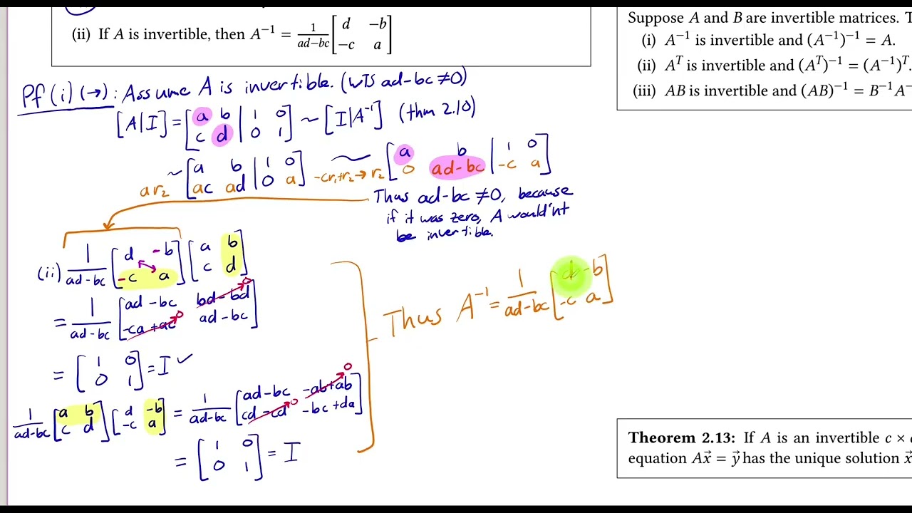 Linear Algebra 2.3 part 2