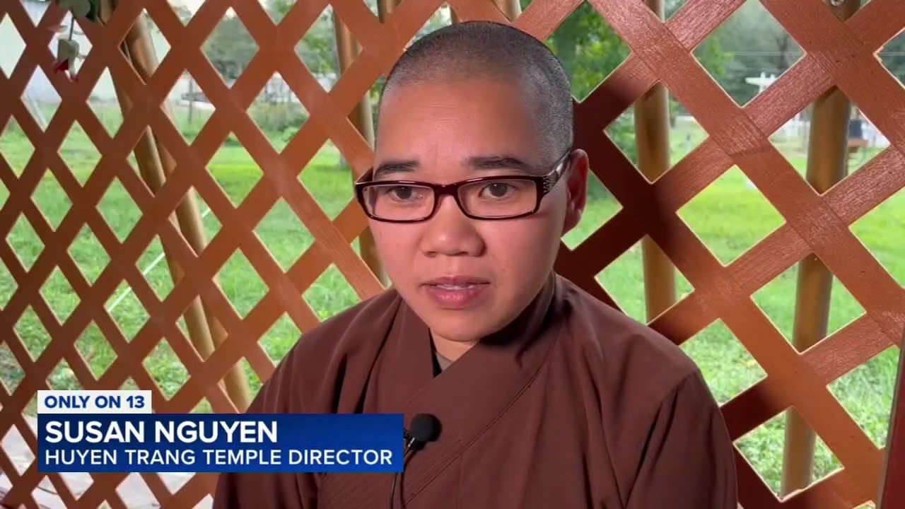 Buddhist temple firebombed by man seen throwing Molotov cocktail