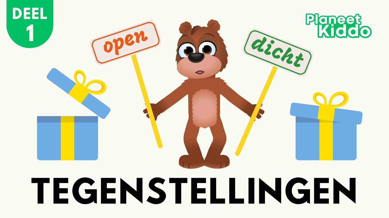 😃😢Tegenstellingen Leren Deel 1 | Woordparen Voor Peuters En Kleuters | Opposites in Dutch