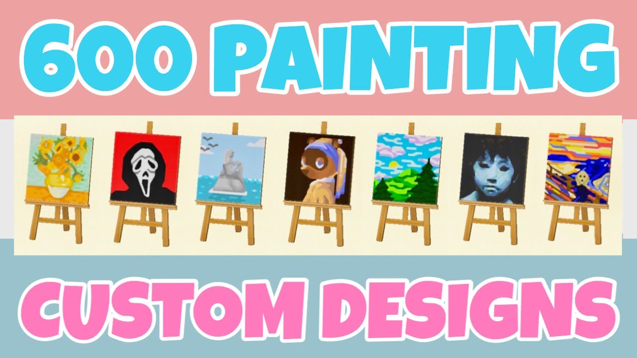 Best 600 Portrait/Art Painting Custom Designs In Animal Crossing New Horizons (Design ID Codes)