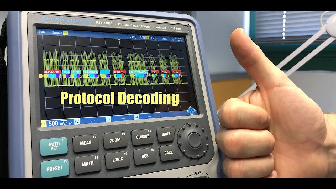 How to decode using R&S RTH Scope Rider Oscilloscope