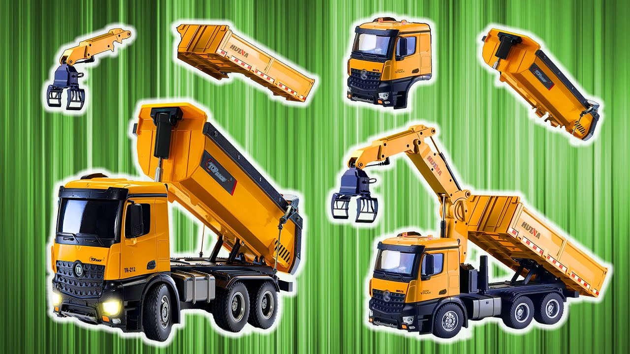The Ultimate Construction Truck: Dump & Crane in Action! 🚛🛠️ | Vehicles Animation