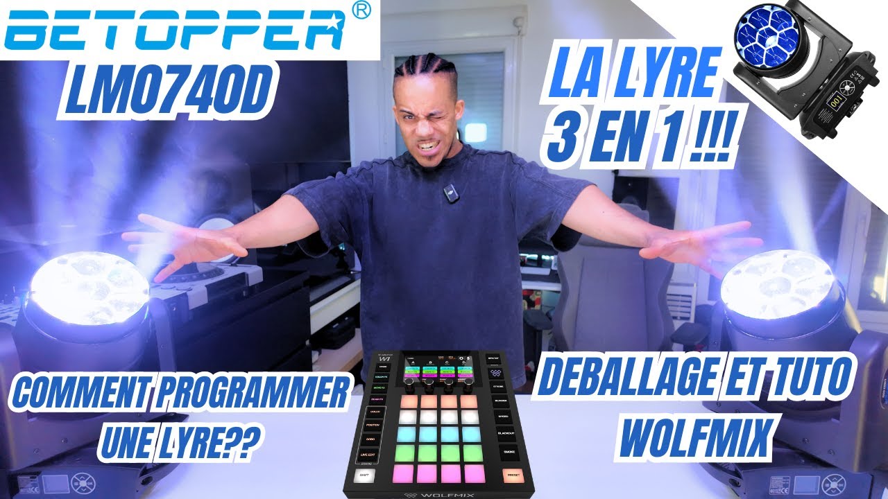 COMMENT PROGRAMMER UNE LYRE SUR UN WOLFMIX - DEBALLAGE BETOPPER LM0740D ET TUTORIEL