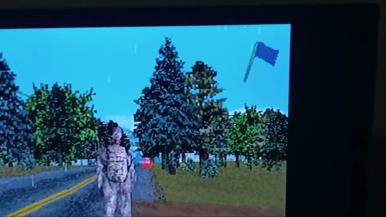 Walking aimlessly around in this cool PS1 game instead of playing the game