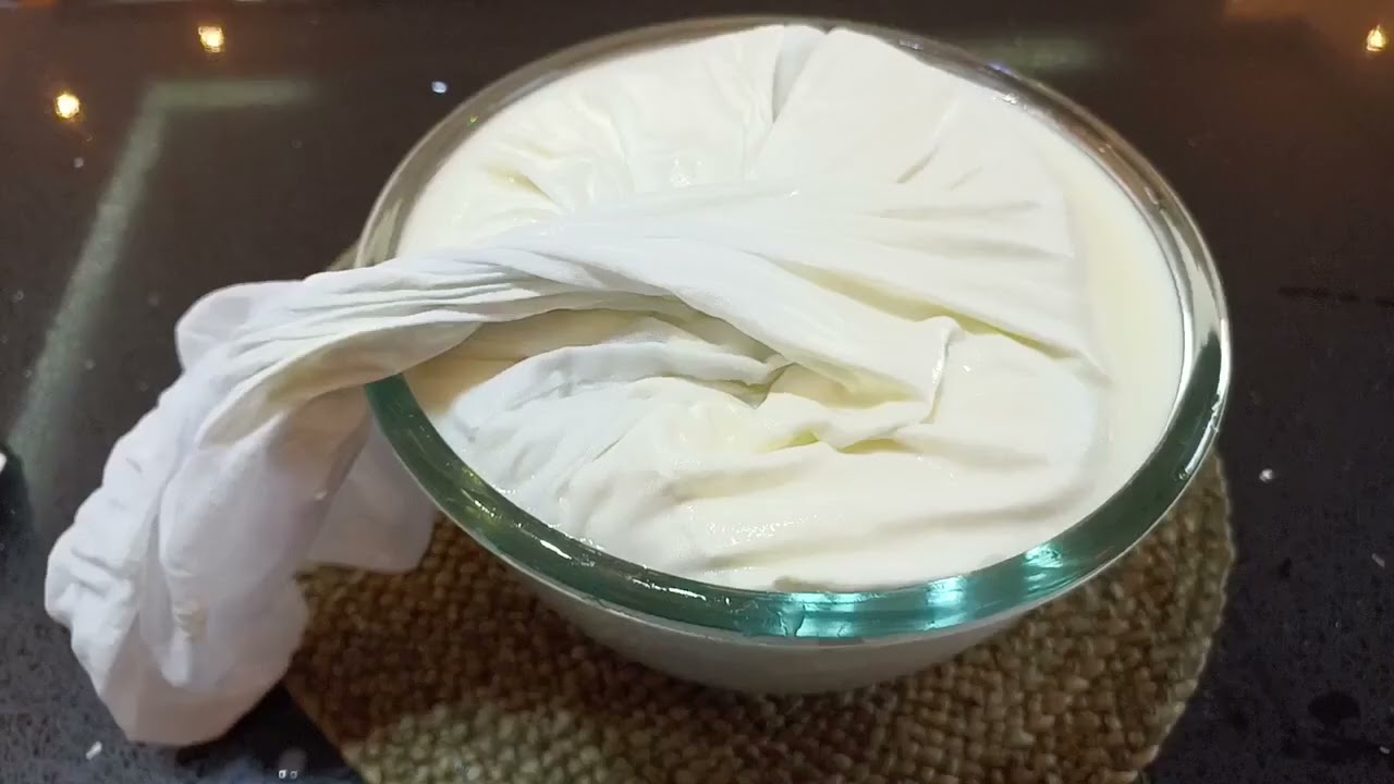 طريقة عمل اللبنه #أو روب منشف# تنفع للسحور مع استكان الشاي# 👌😋جربوها أكيد راح تعجبكم# 😋👌👌👍👍#