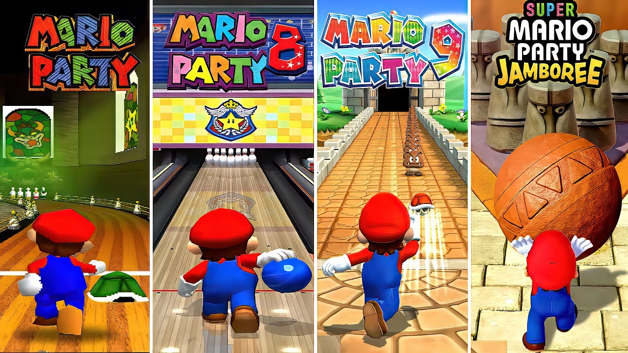 Mario Party Evolution of Bowling Across The Mario Party Series (1998-2024)