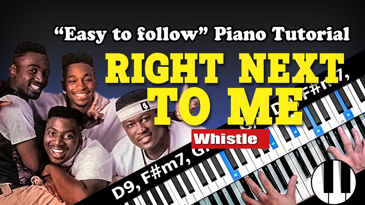 RIGHT NEXT TO ME - BASIC & ADVANCE Piano-CHord Tutorial