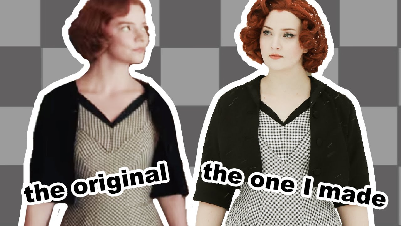 I tried making THAT gingham dress from The Queen's Gambit!
