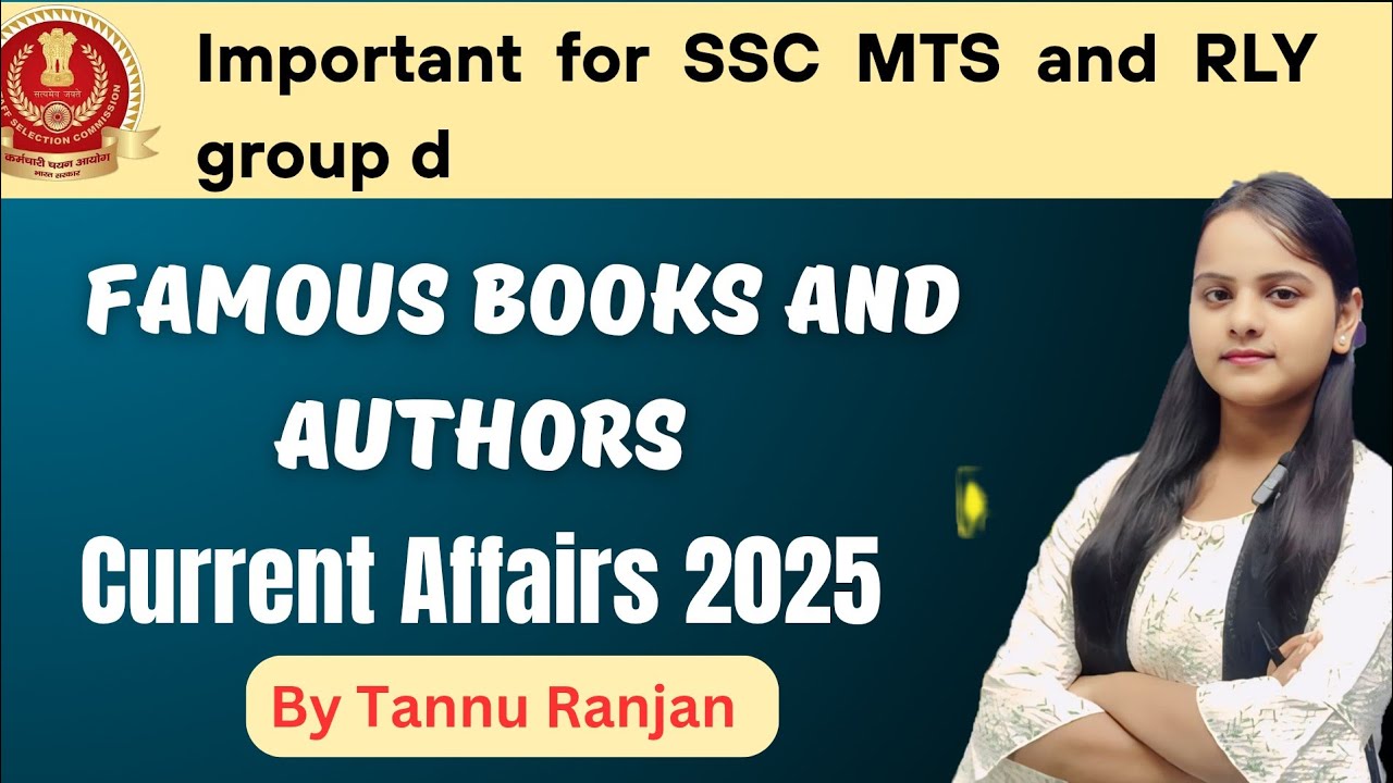 Famous books and authors 2025 || Current Affairs By Tannu Ranjan 