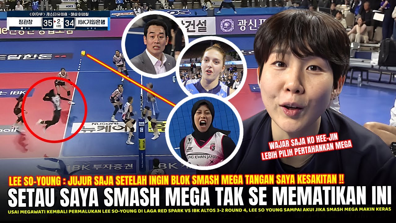 🔴WAJAR MEGA BISA RAIH 3 KALI MVP!! Lee So-Young Berani NGOMONG GINI Usai Laga Red Spark Vs Ibk Altos