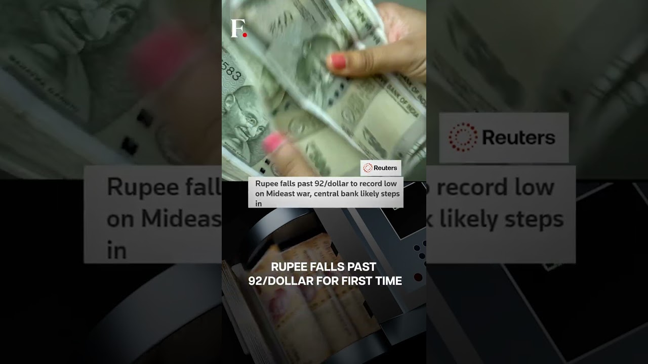 Indian Rupee Hits Record Low of 92.18 Against Dollar | Subscribe to Firstpost | N18G