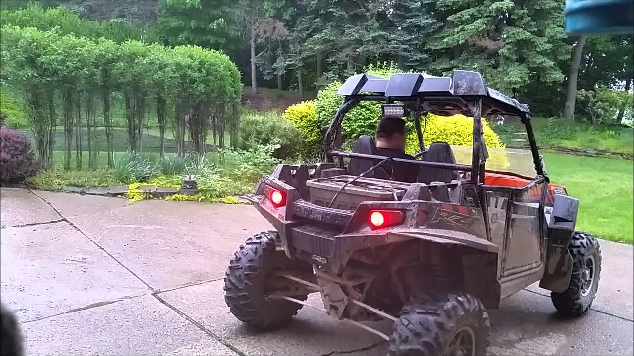 Polaris Rzr 900xp D & D Racing Quiet Tech exhaust vs stock exhaust