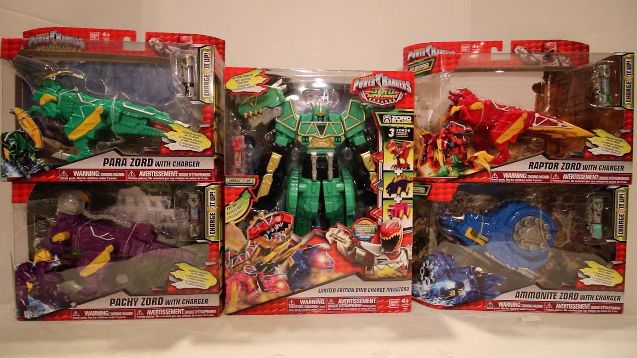 Dino Super Charge Recolored Zords Review [Power Rangers Dino Super Charge]
