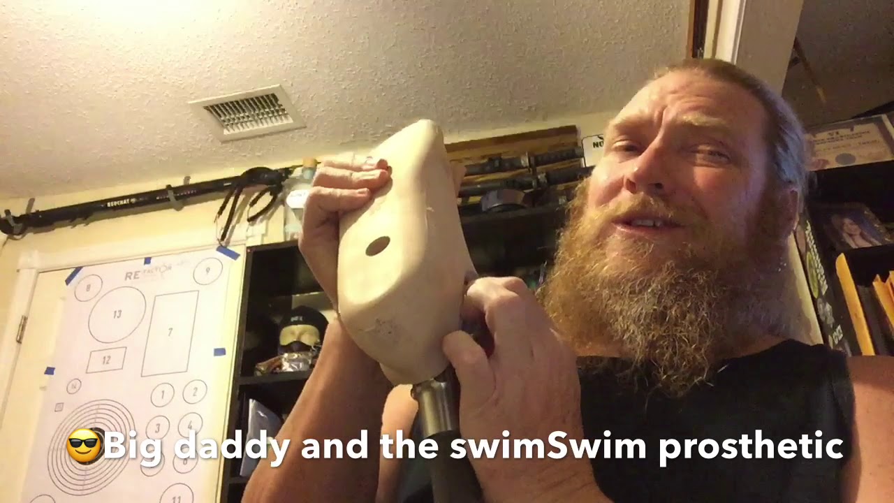 How To use a prosthetic swim leg