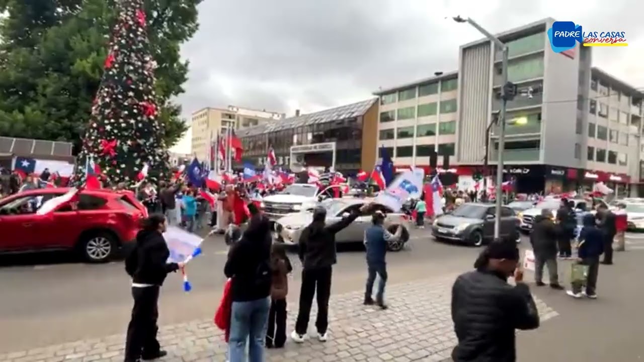 Celebración del triunfo de José Antonio Kast, en Temuco, conversamos con los adherentes