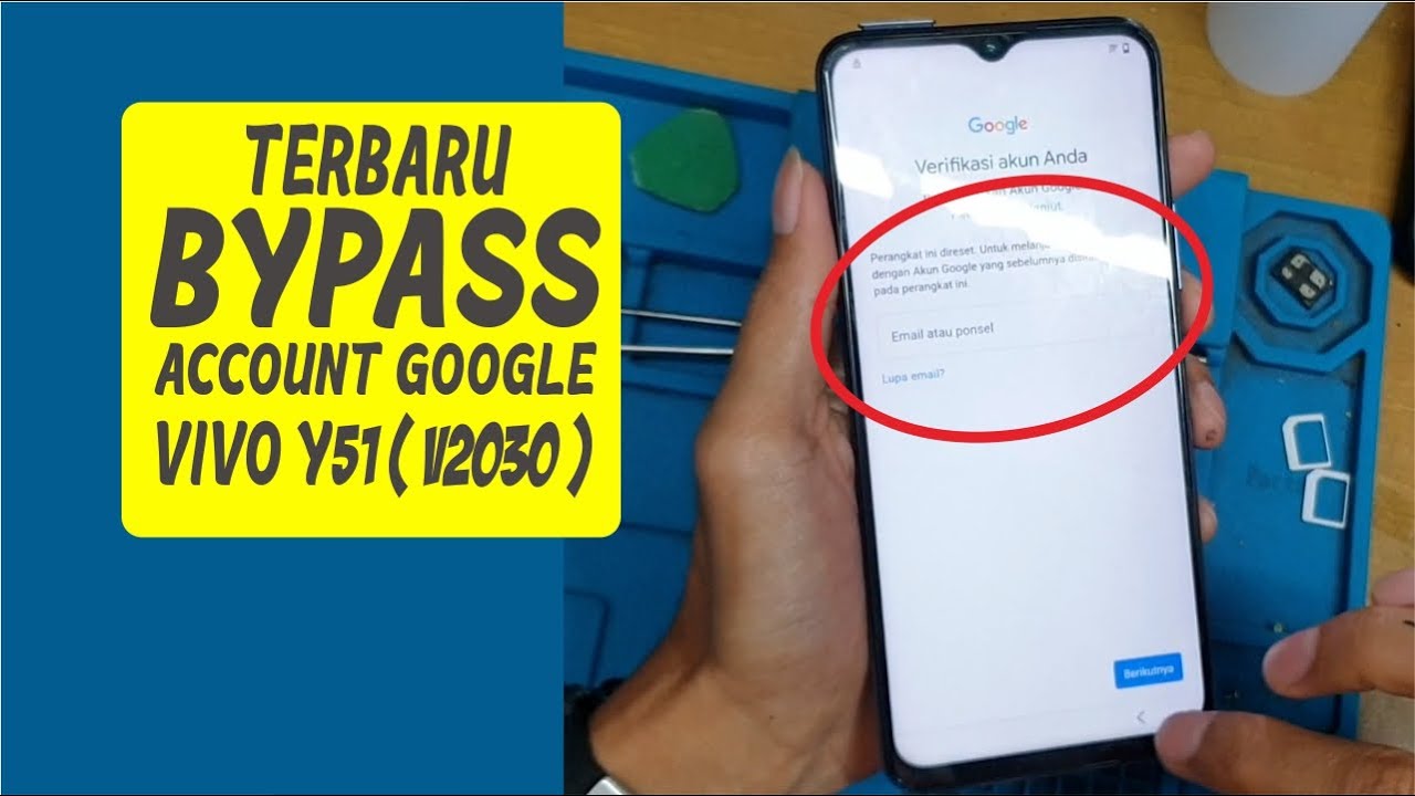 CARA TERBARU BYPASS FRP ACCOUNT GOOLE VIVO Y51 V2030 || ViVO Y51 ANDROID 12 Google Account Bypass.