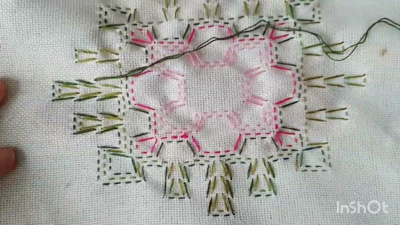 Swedish Weaving (Huck Weaving) for Beginners/ (Vagonite Embroidery)- pattern 4