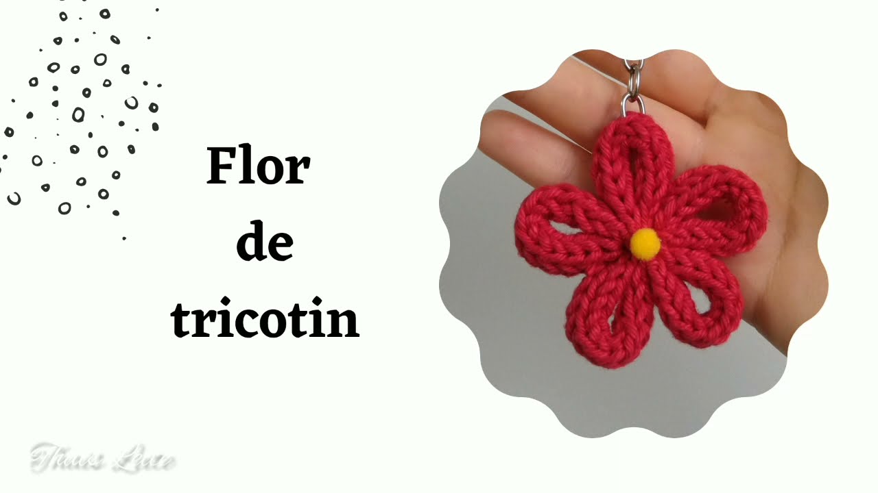 Como fazer Flor de tricotin