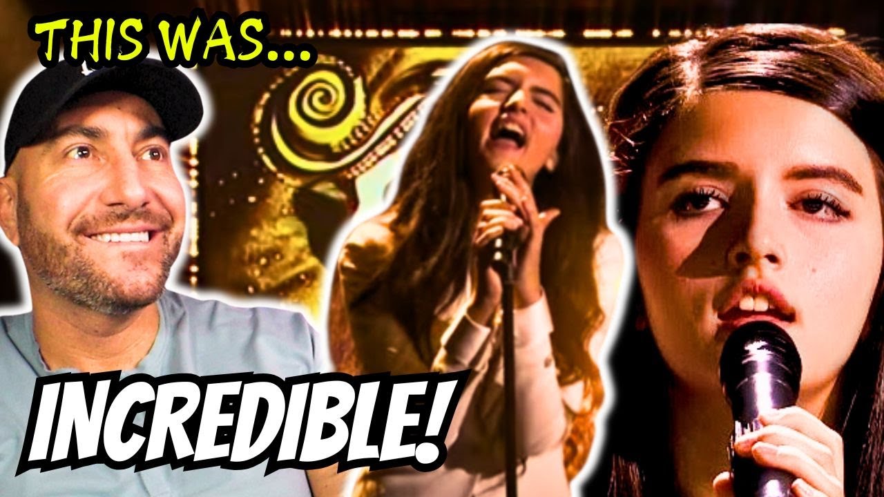Angelina Jordan - Someone You Loved (Lewis Capaldi) w/ AMAZING Sand Artist and Violinist | REACTION!