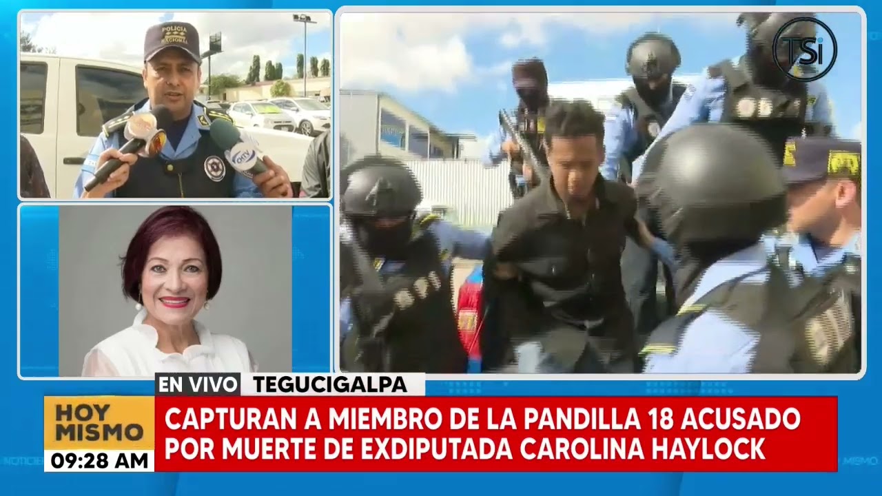 Capturan a miembro de la pandilla 18 acusado por muerte de exdiputada Carolina Haylock
