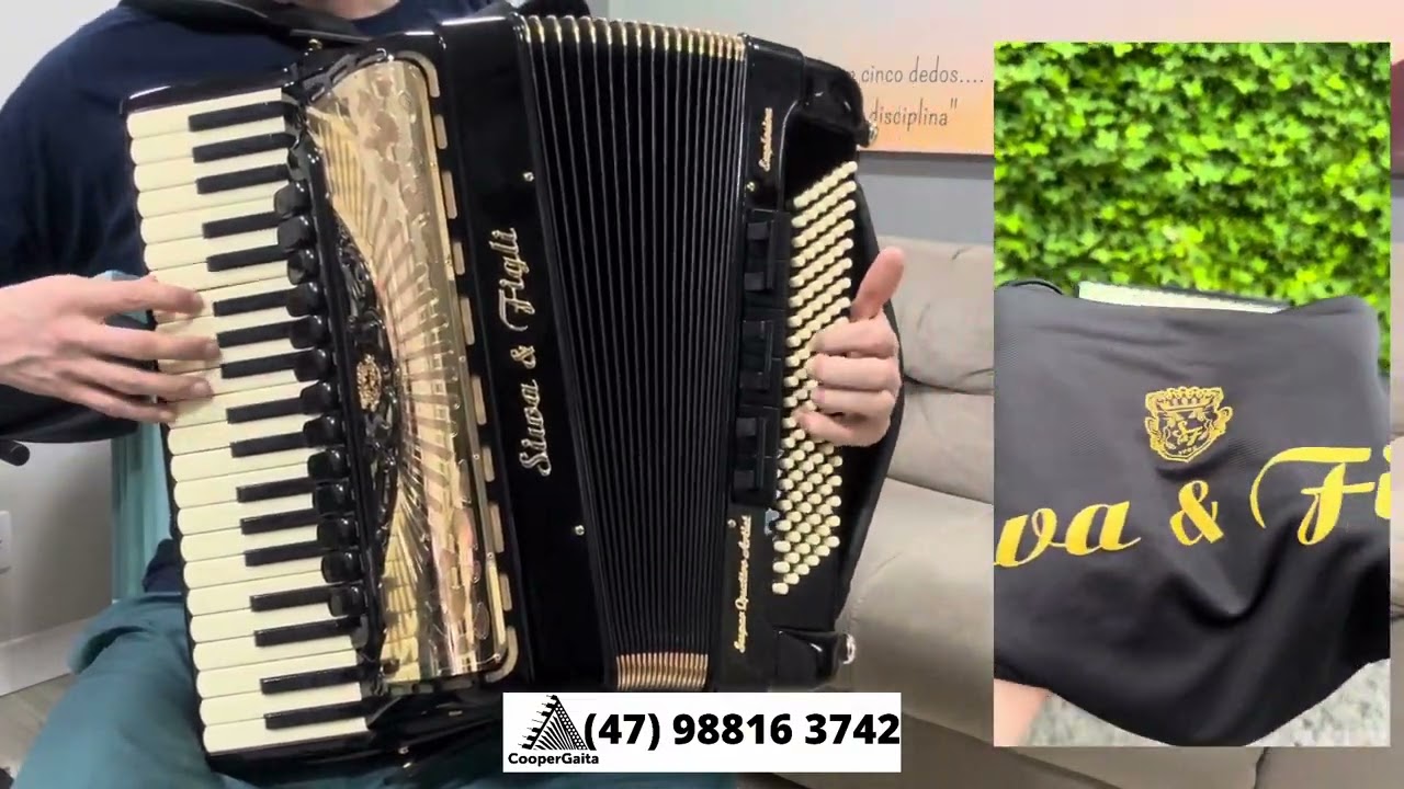 Acordeon Siwa e Figli (italiana)120 baixos | 4/5 de voz (oitavada) Duplo Cassoto | Explosion