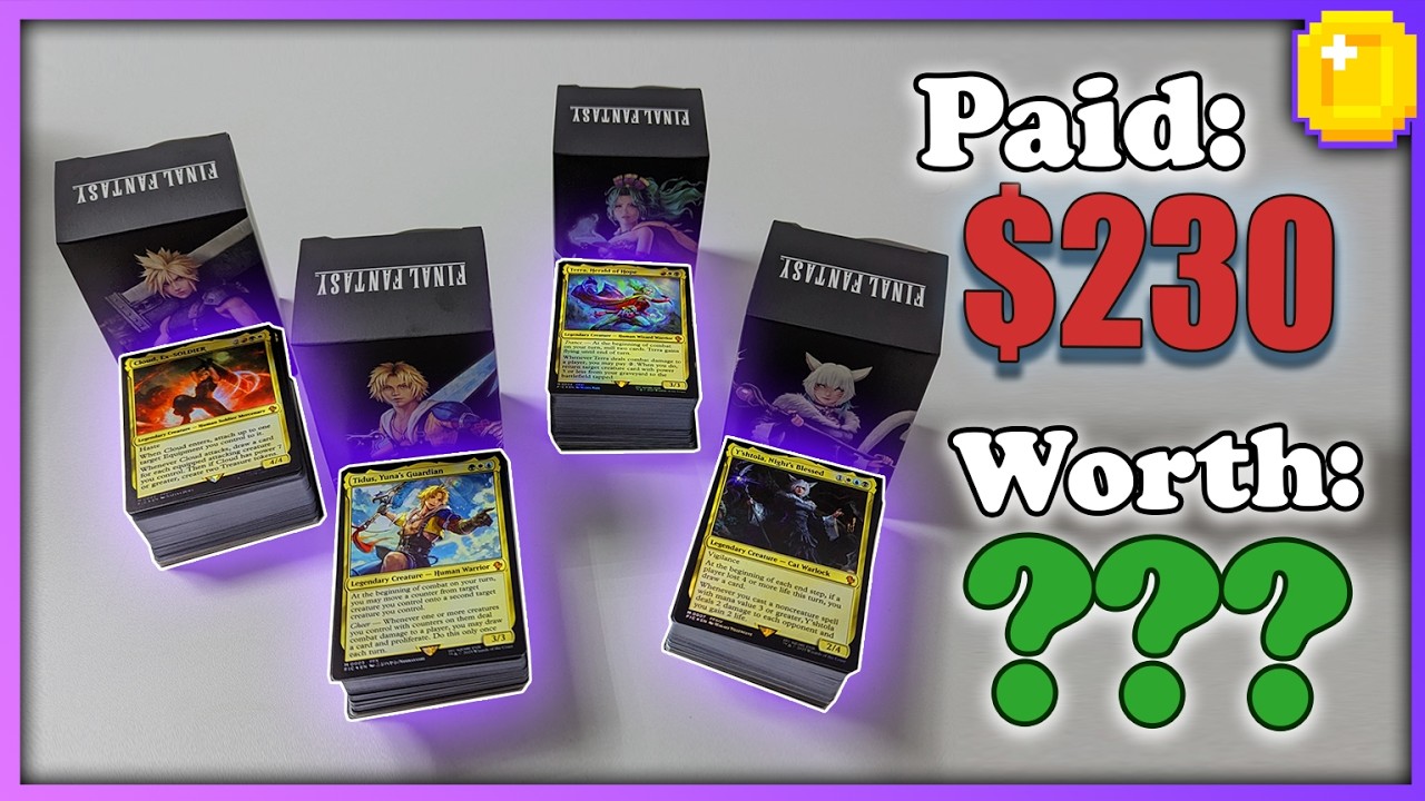 Let's Compare, Which Is Worth To Buy? Final Fantasy Commander Deck Precons 