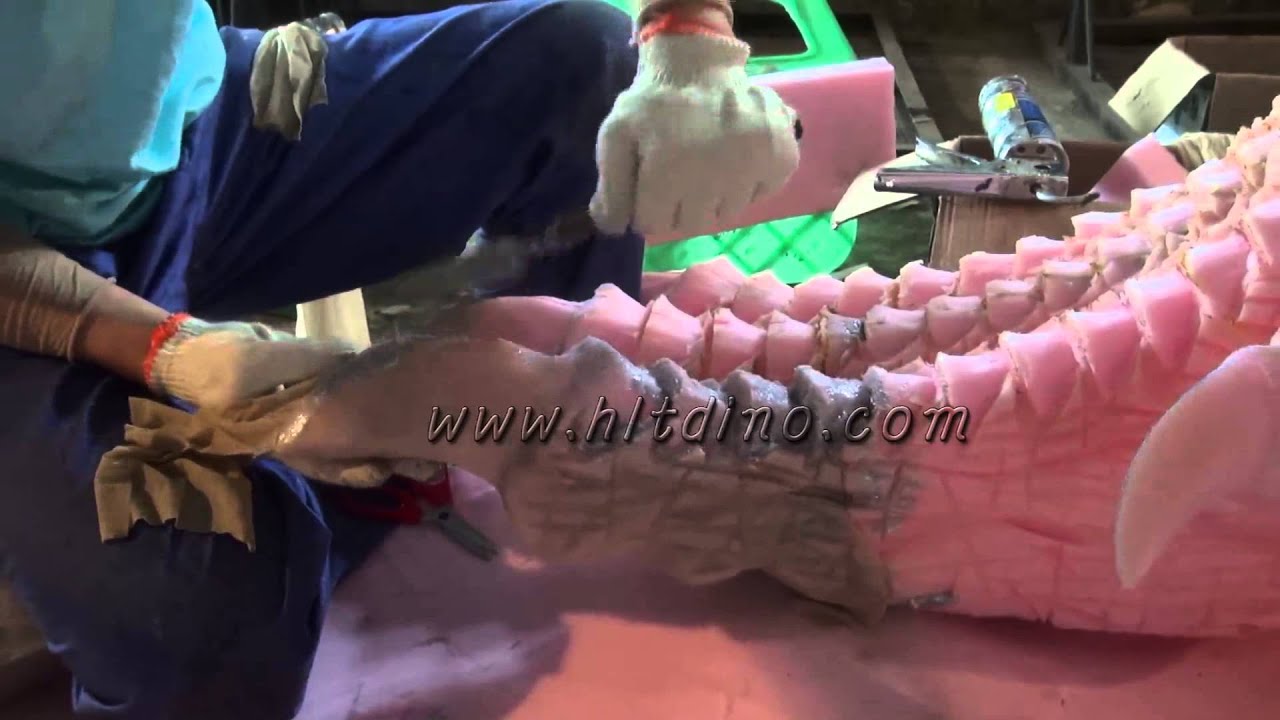 How to make the skin---For Animatronic Dinosaur Model