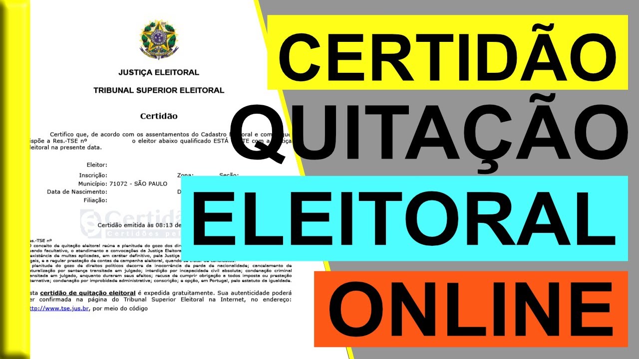 COMO TIRAR A CERTIDÃO DE QUITAÇÃO ELEITORAL (ONLINE) - MULTA - LOCAL DE VOTAÇÃO