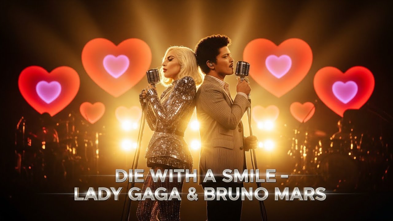 💫 Die With A Smile &ndash; Lady Gaga & Bruno Mars | Romantic Duet 2025 🎤