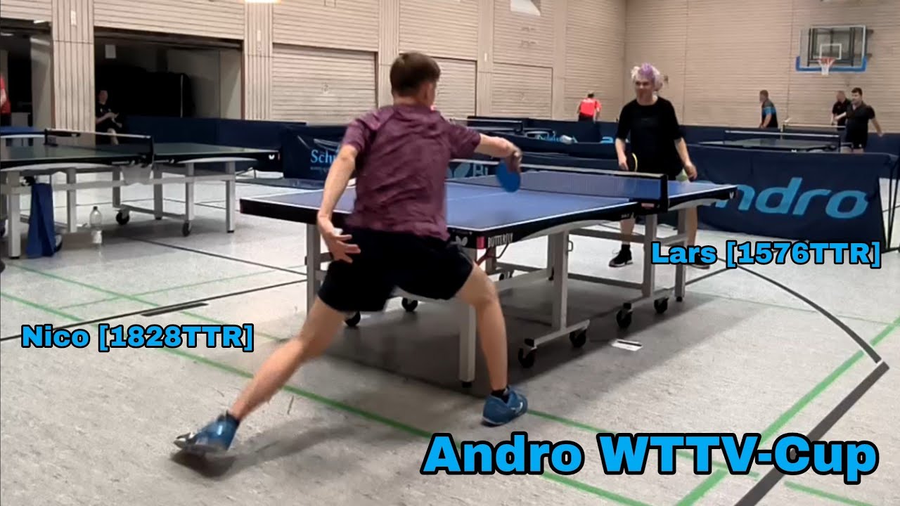 Offensive Schlacht trotz beidseitig Material - Andro WTTV-Cup - Nico Zimon vs Lars Kriegel